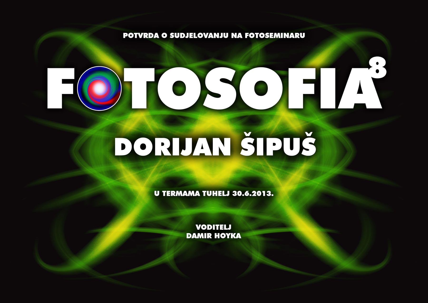 Fotosofia 8 certificate