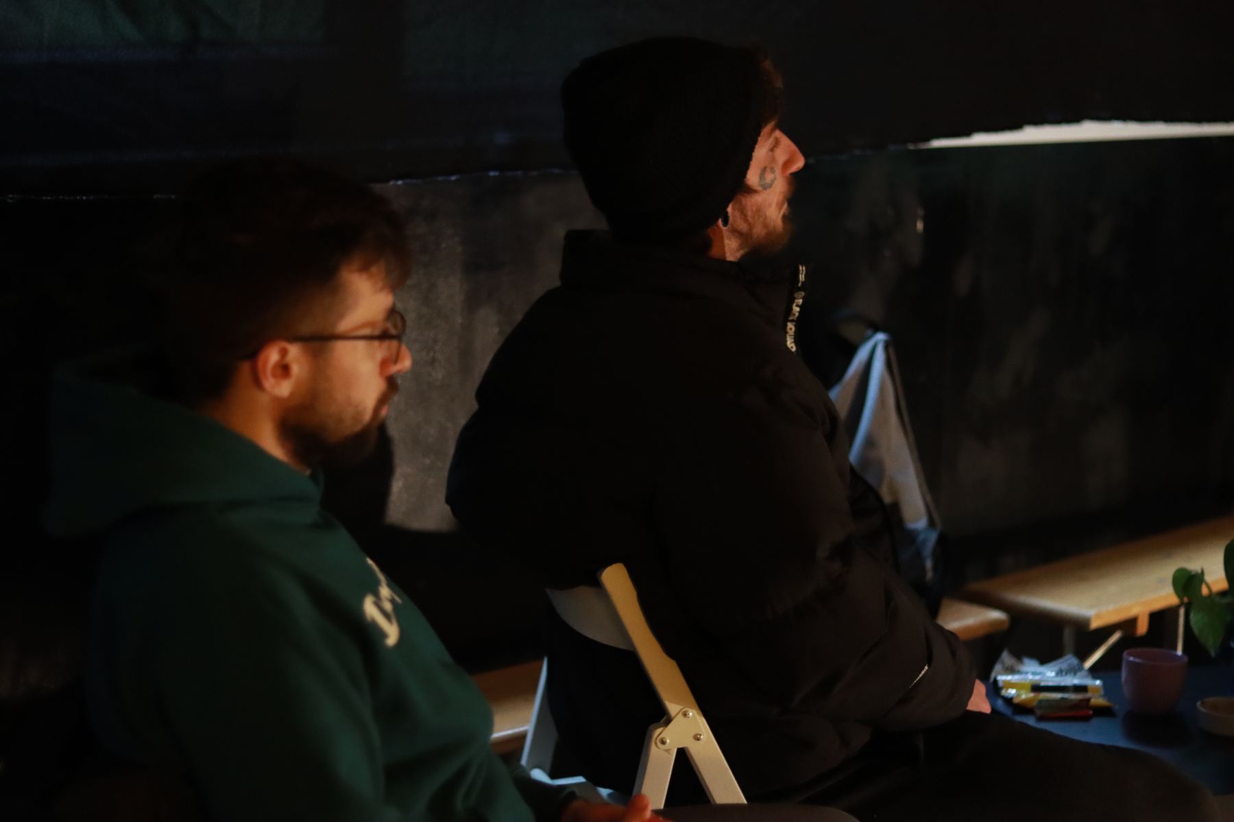 Workshop participants during a photography session